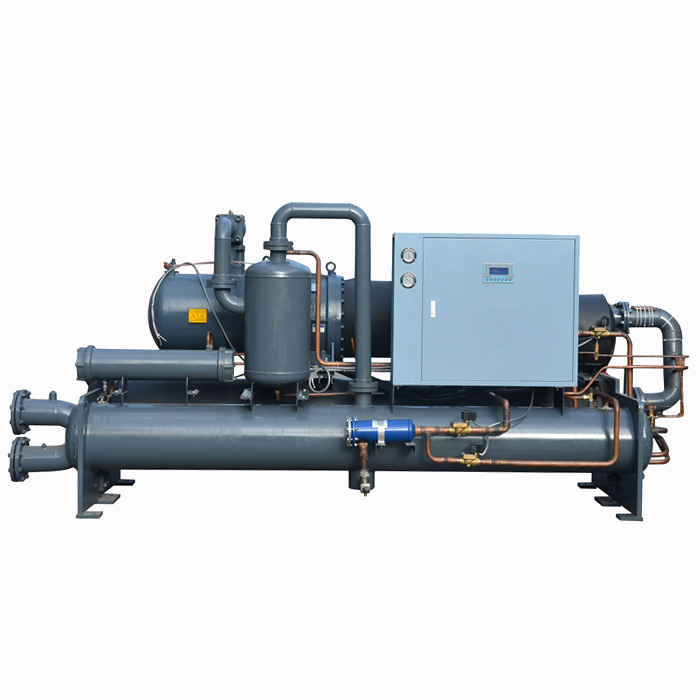 Low temperature screw chiller type cold